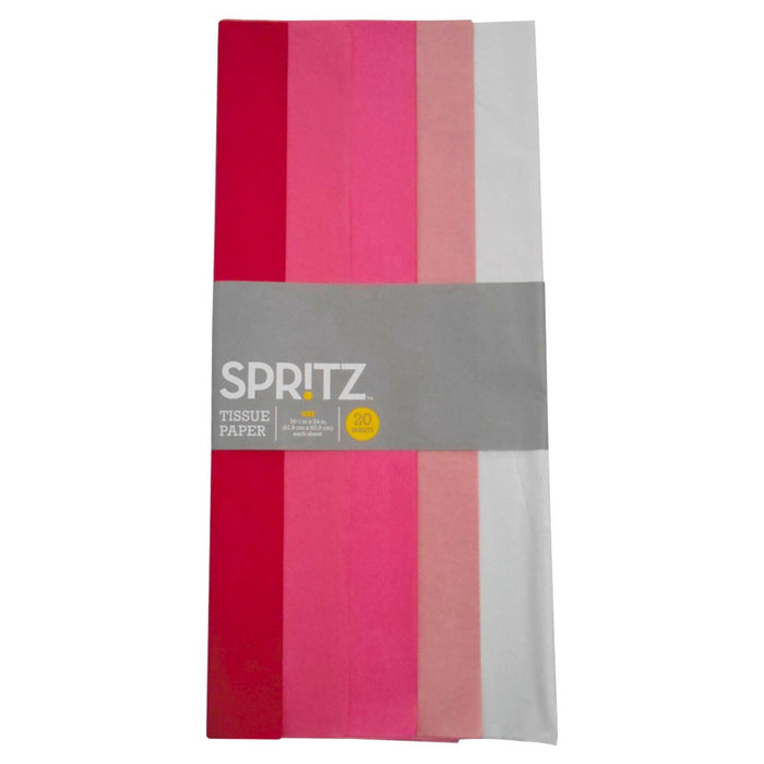 5 Step Striped Banded Tissue Paper Pink - Spritz