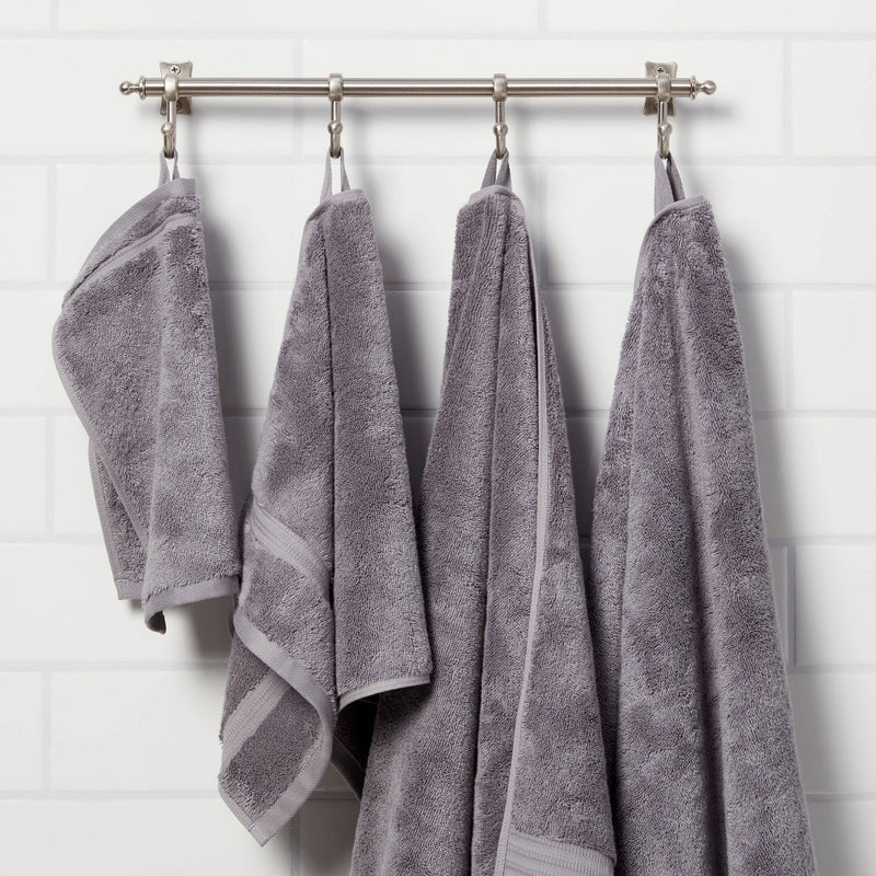 Total Fresh Antimicrobial Washcloth Dark Gray - Threshold