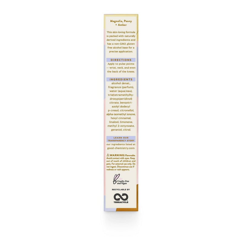 Good Chemistry Travel Spray Eau De Parfum Perfume - Magnolia Violet - 0.34 fl oz