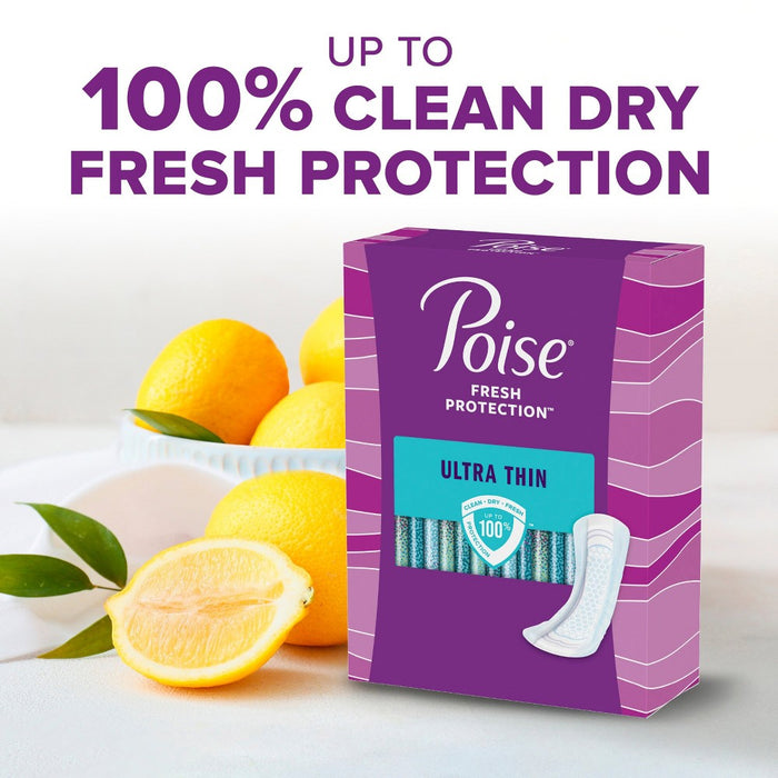 Poise Ultra Thin Postpartum Incontinence Pads for Women - Moderate Absorbency - Long - 48ct