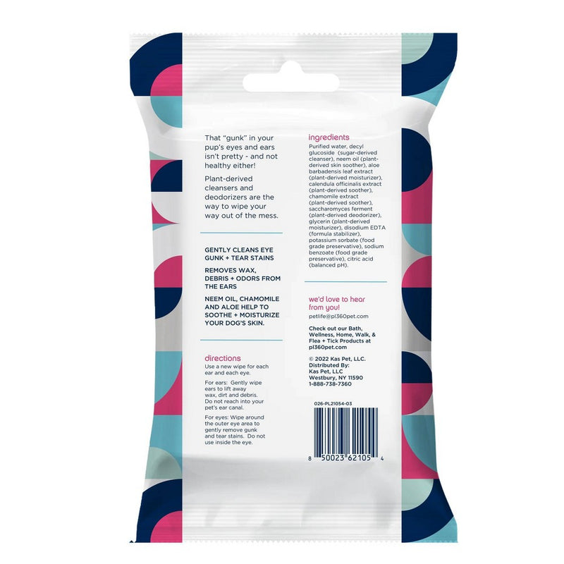 Pet Life Unlimited Eyes and Ears Dog Wipes - 30ct