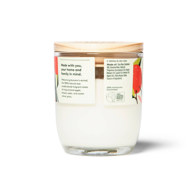 Fall & Winter Candle - Apple & Vetiver - 5.5oz - Everspring