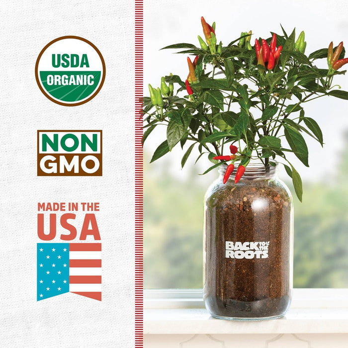 Back to the Roots Organic Chili Pepper Grow Kit