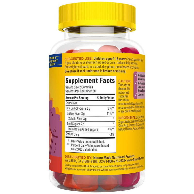 Nature Made Kids' First Fiber Gummies - 60ct