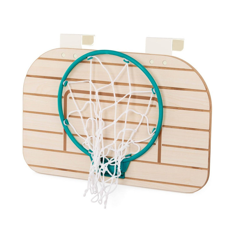 B. sports Over-the-Door Basketball Hoop - Wooden Basketball Set