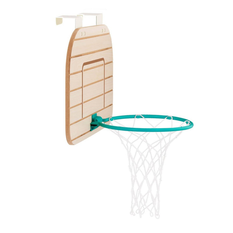 B. sports Over-the-Door Basketball Hoop - Wooden Basketball Set