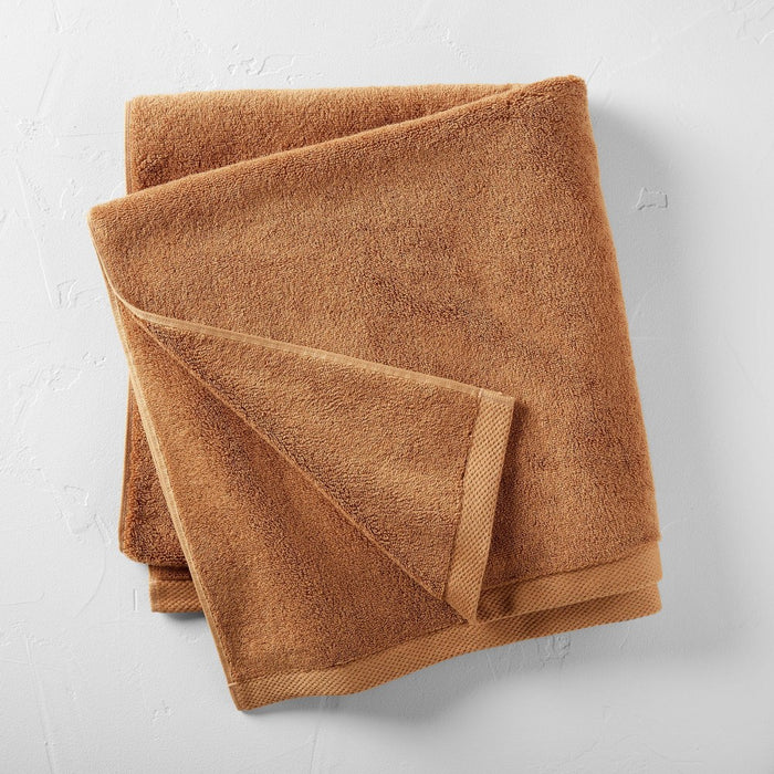 Organic Bath Sheet Warm Brown - Casaluna