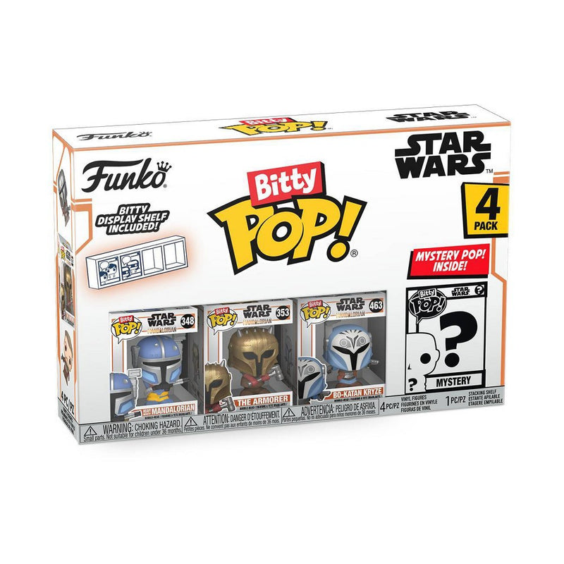 Funko Bitty POP! Star Wars The Mandalorian Heavy Mandalorian Figures 4pk STYLE MAY VERY