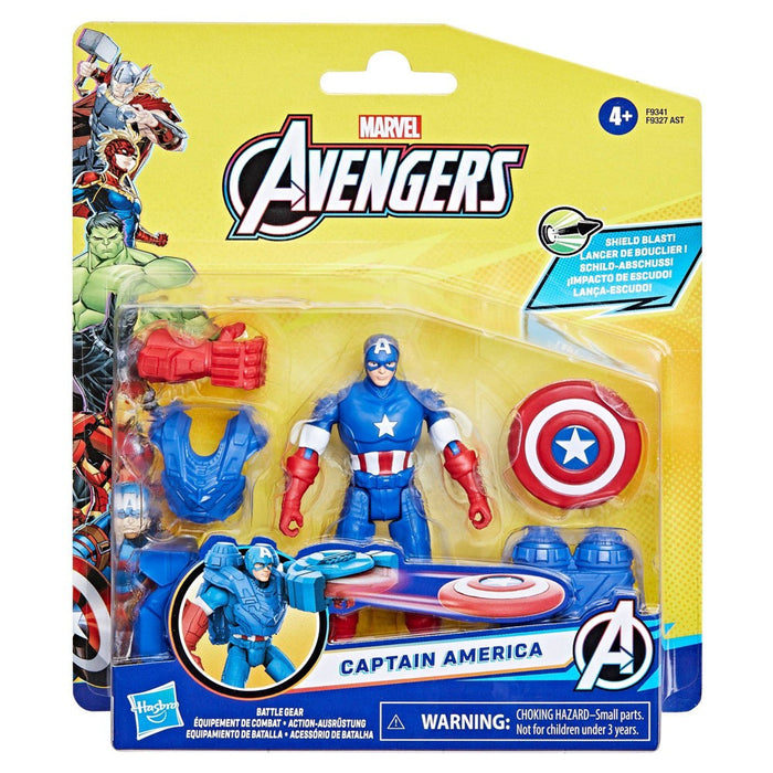 Marvel Avengers Captain America 4" Battle Gear Action Figure
