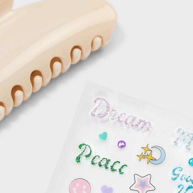 DIY Claw Hair Clip Stickers Kit - Wild Fable Ivory