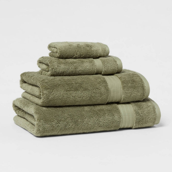 Total Fresh Antimicrobial Hand Towel Olive Green - Threshold