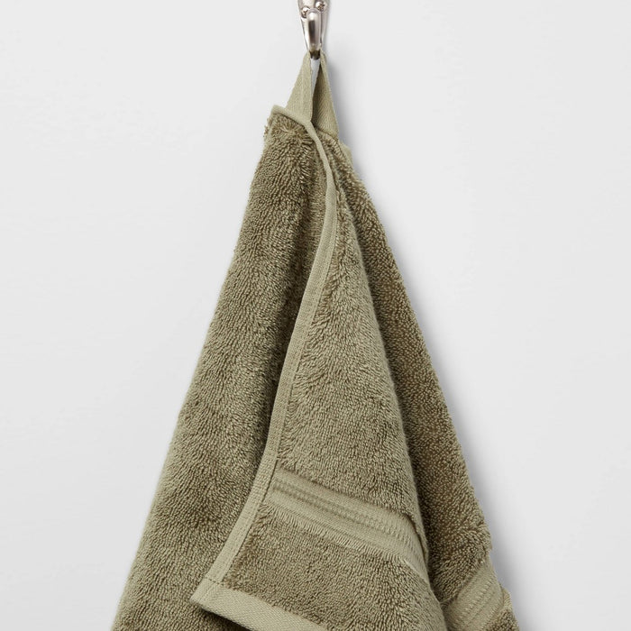 Total Fresh Antimicrobial Hand Towel Olive Green - Threshold