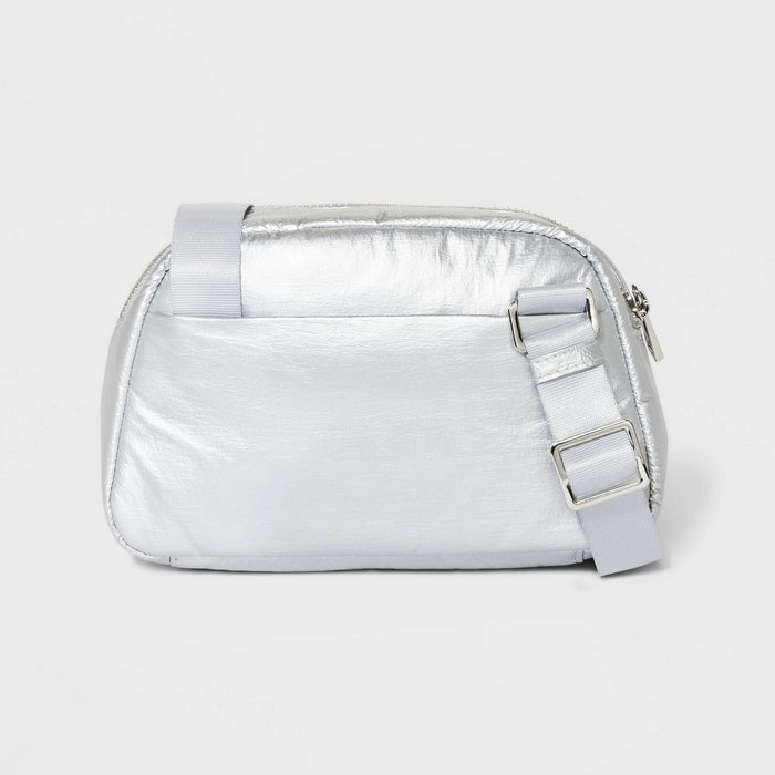 Dome Camera Crossbody Bag - A New Day Silver