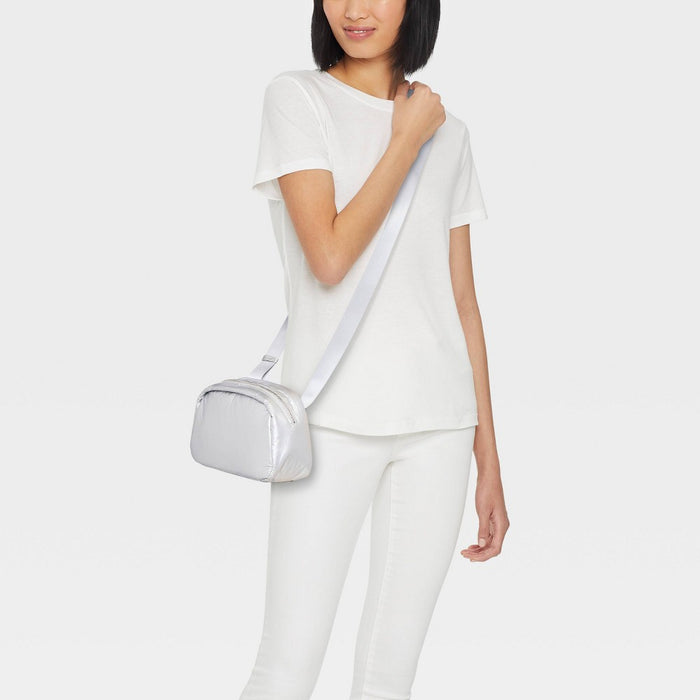 Dome Camera Crossbody Bag - A New Day Silver