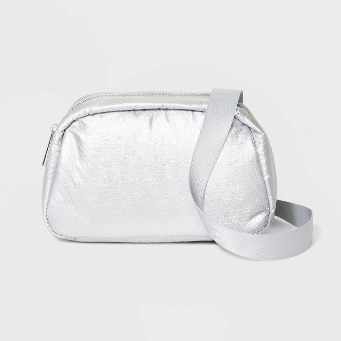 Dome Camera Crossbody Bag - A New Day Silver