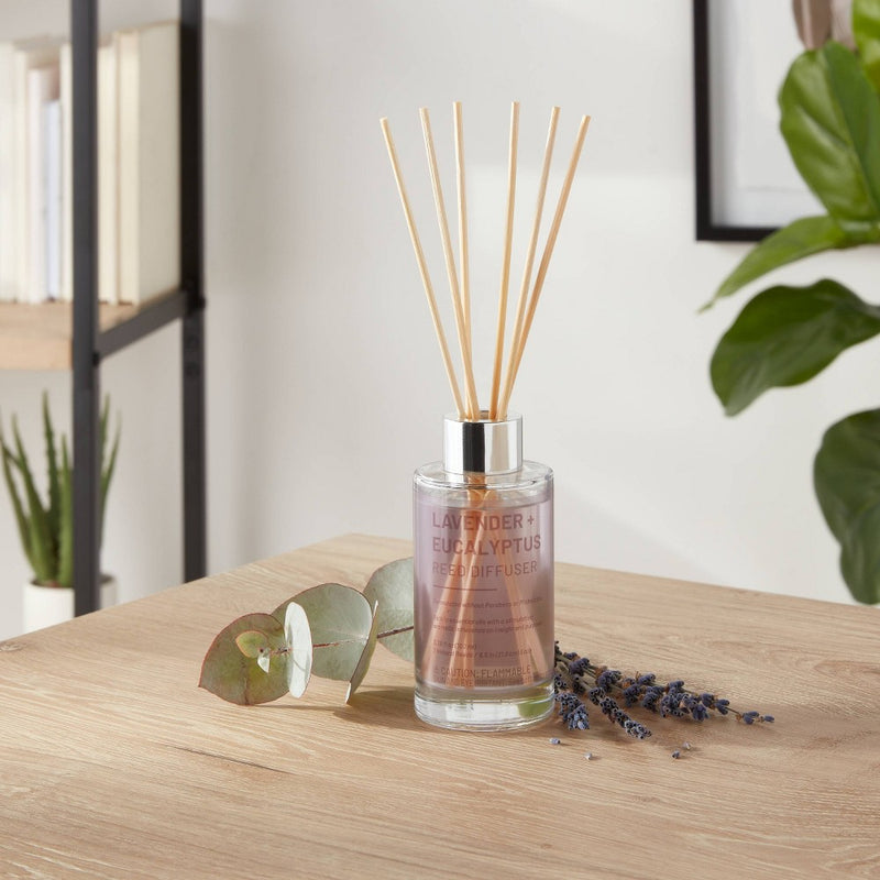100ml Glass Reed Diffuser Lavender & Eucalyptus - Threshold