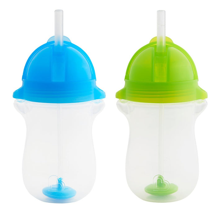 Munchkin 1 EACH Click Lock Weighted Straw Cup 20oz - Blue/Green