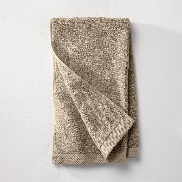 Organic Hand Towel Dark Sand - Casaluna