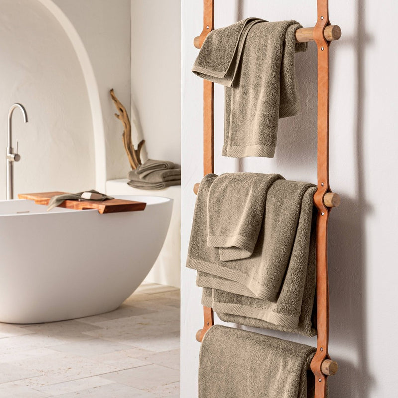Organic Hand Towel Dark Sand - Casaluna