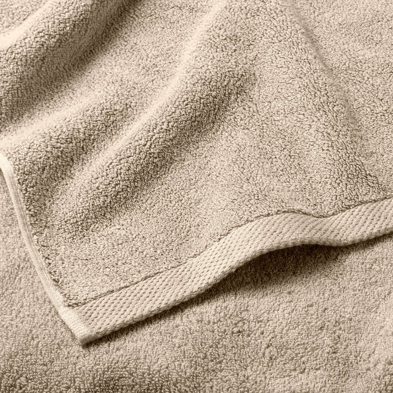 Organic Hand Towel Dark Sand - Casaluna