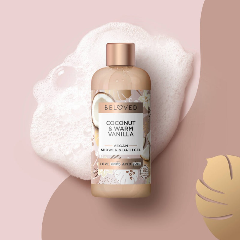 Beloved Mini Shower & Bath Gel - Coconut & Warm Vanilla - Travel Size - 3 fl oz