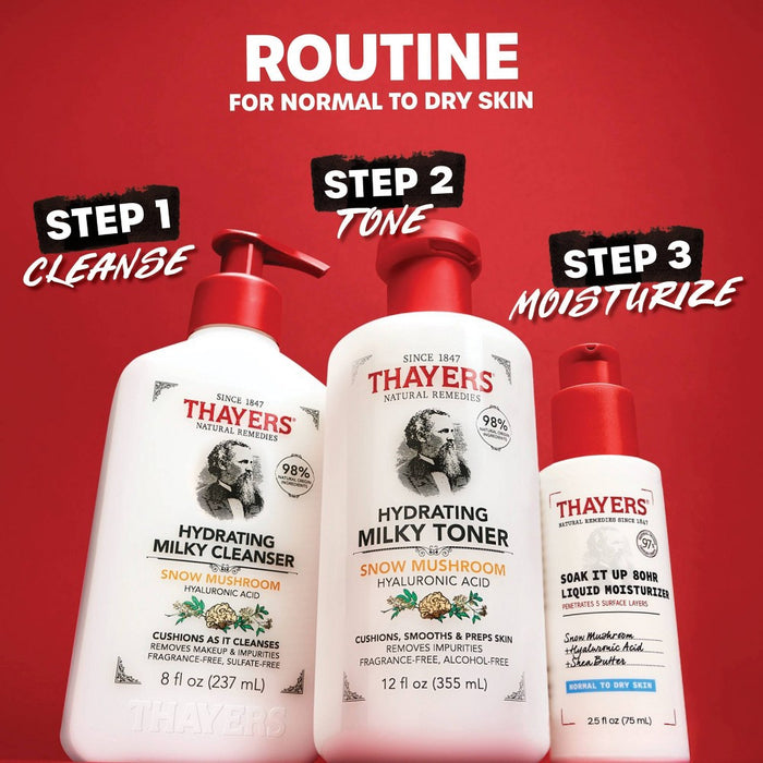 Thayers Natural Remedies Soak it Up 80hr Liquid Face Moisturizer - 2.5 fl oz