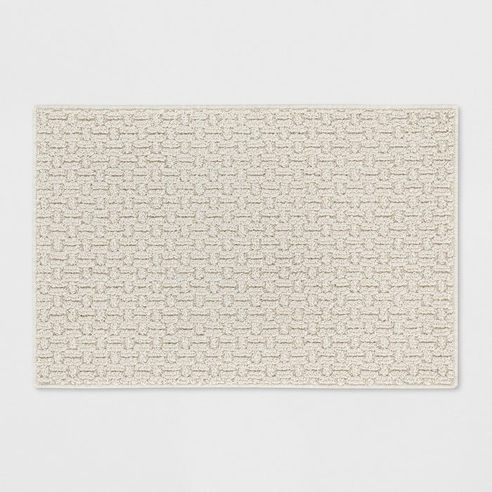 1'8"x2'6" Washable Solid Accent Rug Tan - Made By Design