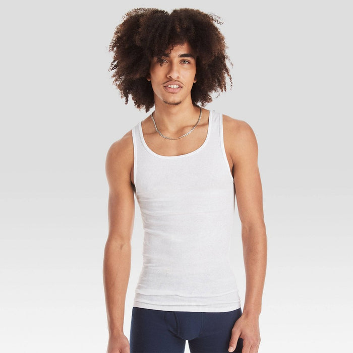 Hanes Men's Tank Top Undershirt 10pk - White XL