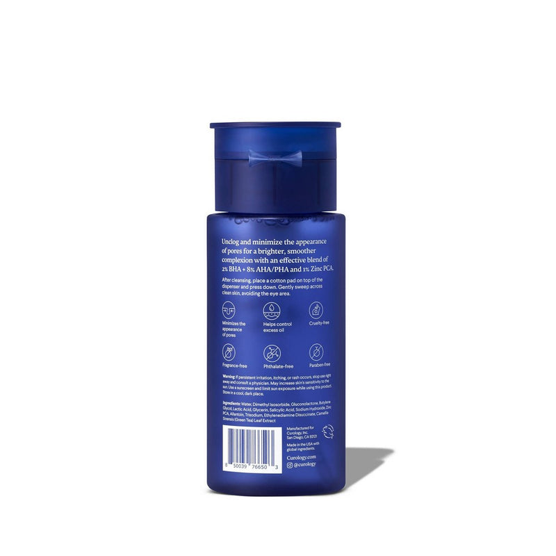 Curology Liquid Pore Exfoliant with 2% BHA, 8% AHA/PHA and 1% Zinc - 4 fl oz
