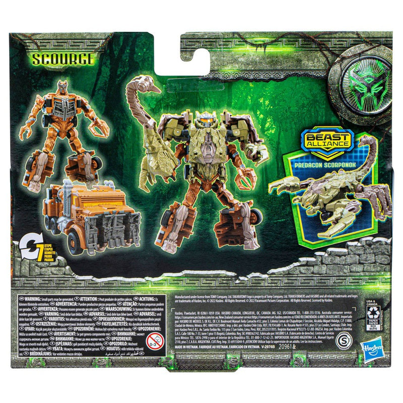 Transformers: Rise of the Beasts Scourge and Predacon Scorponok Action Figures