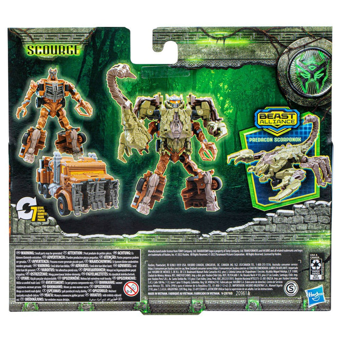 Transformers: Rise of the Beasts Scourge and Predacon Scorponok Action Figures