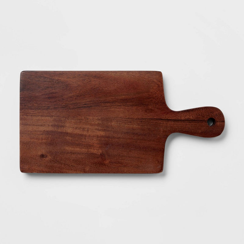 10" x 5" Wooden Single Serve Mini Cheese Board - Threshold