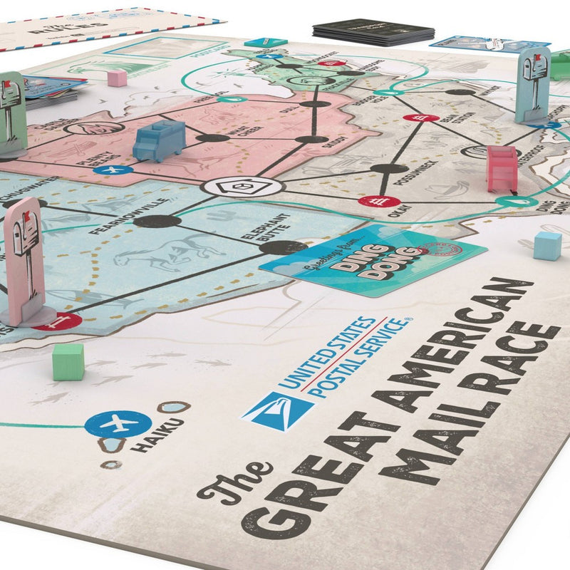 Big Potato USPS The Great American Mail Race Board Game