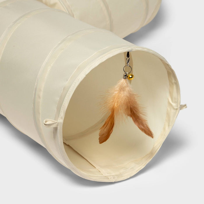 Triple Tunnel for Cats - Beige - Boots & Barkley