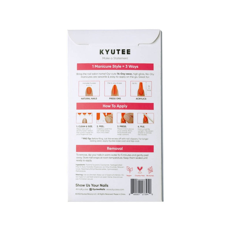 Kyutee Nail Art - Nude Mood - 28pc