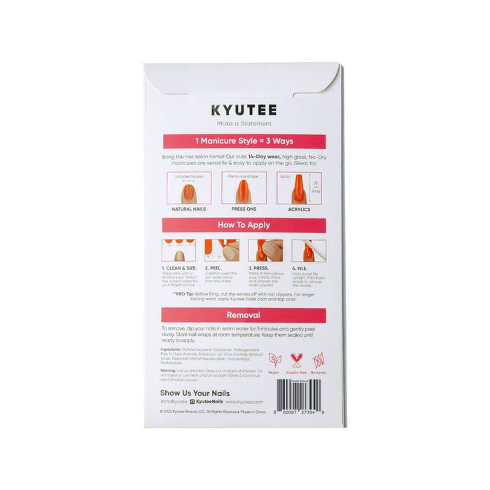 Kyutee Nail Art - Nude Mood - 28pc