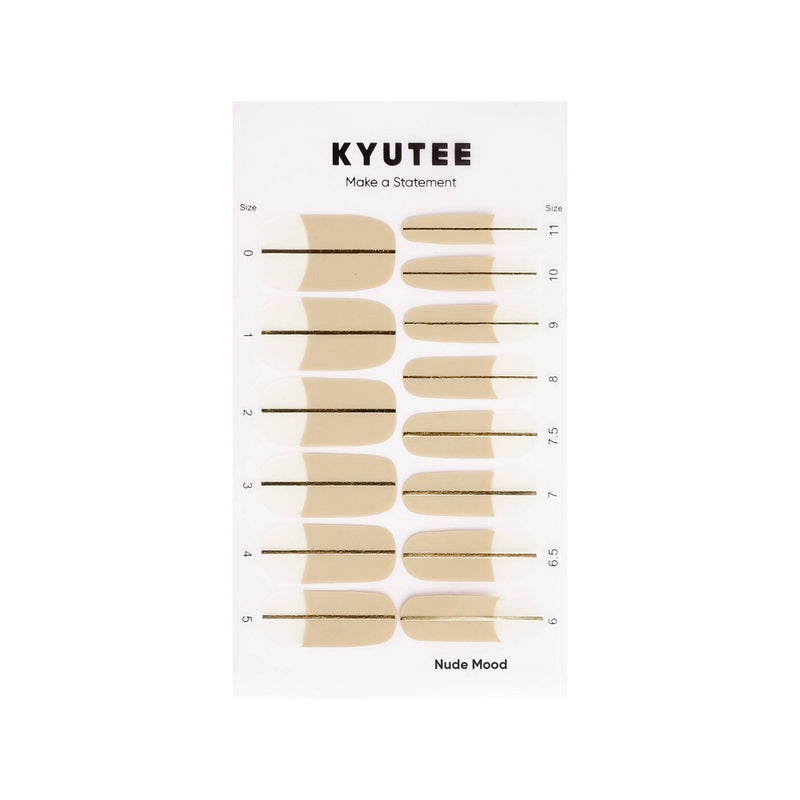 Kyutee Nail Art - Nude Mood - 28pc