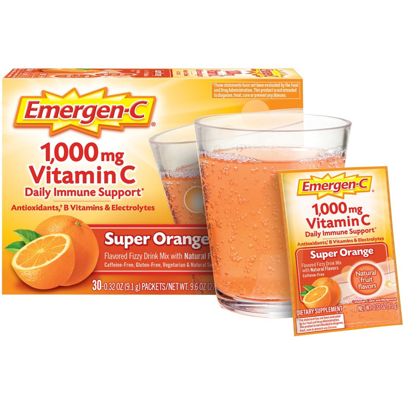 Emergen-C Vitamin C Drink Mix Packets - Super Orange - 30ct