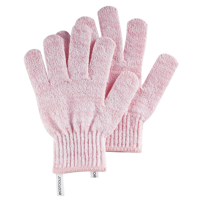 EcoTools Exfoliating Shower Gloves - Pink