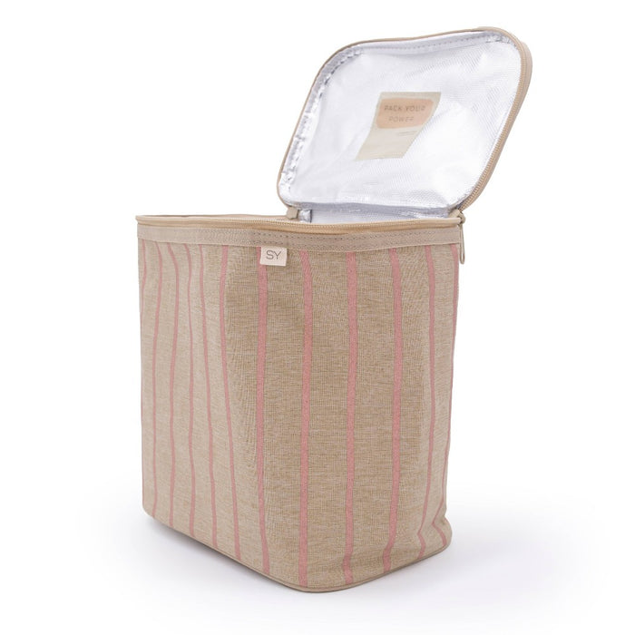 Nourish by SoYoung Lunch Bag - Rose Gold Pinstripe