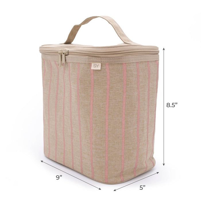 Nourish by SoYoung Lunch Bag - Rose Gold Pinstripe