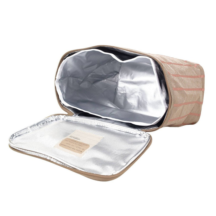 Nourish by SoYoung Lunch Bag - Rose Gold Pinstripe