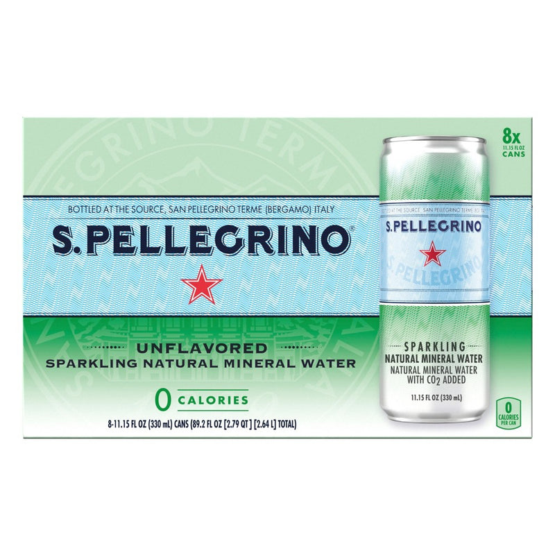 S.Pellegrino Sparkling Natural Mineral Water - 8pk/11.15 fl oz Cans