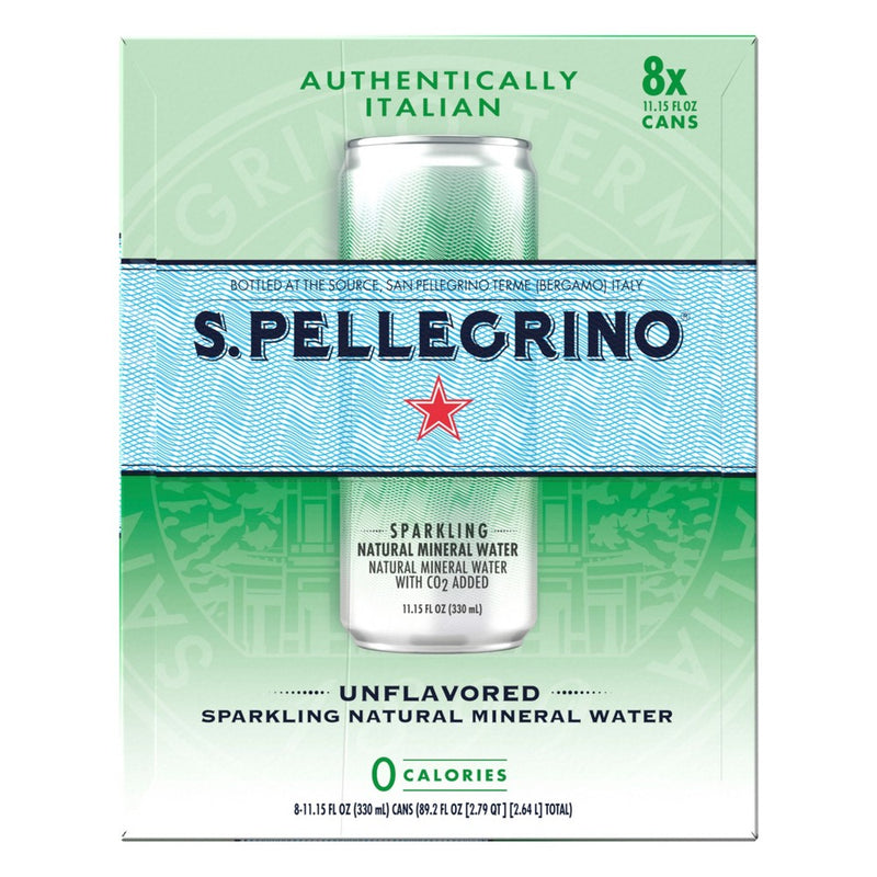 S.Pellegrino Sparkling Natural Mineral Water - 8pk/11.15 fl oz Cans
