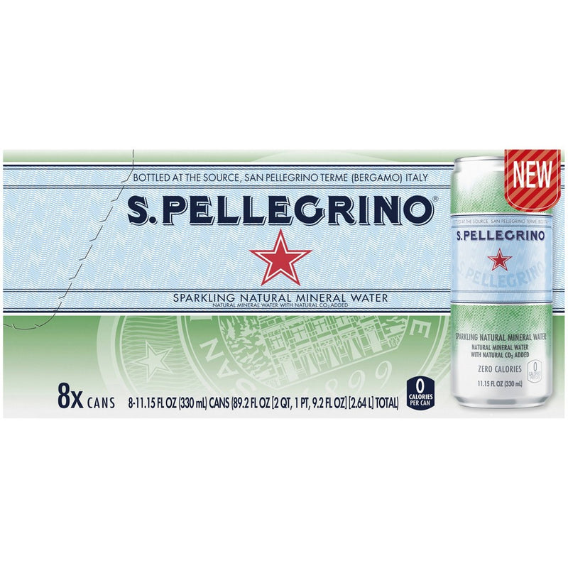 S.Pellegrino Sparkling Natural Mineral Water - 8pk/11.15 fl oz Cans