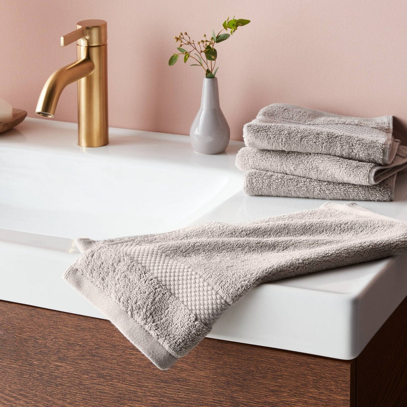 4pc Performance Plus Washcloths Light Gray - Threshold