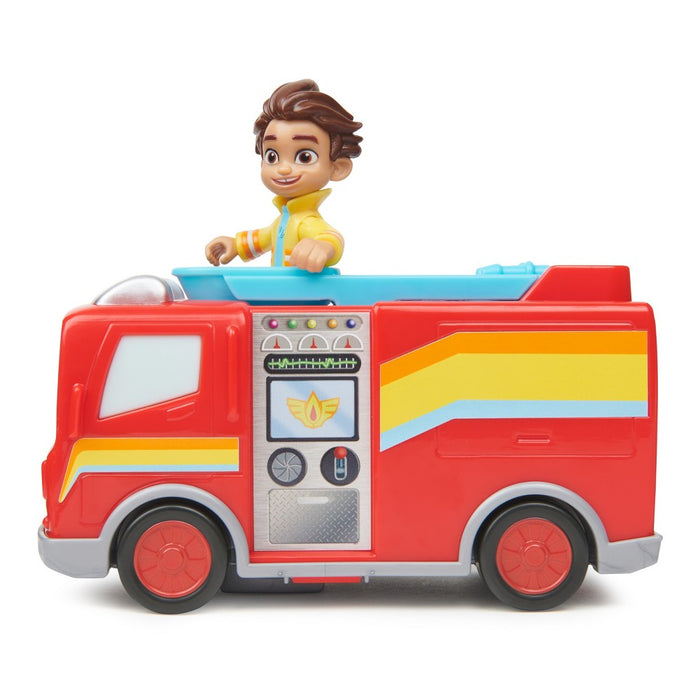Disney Junior Firebuds Friends Bo and Flash Figure and Fire Truck Set