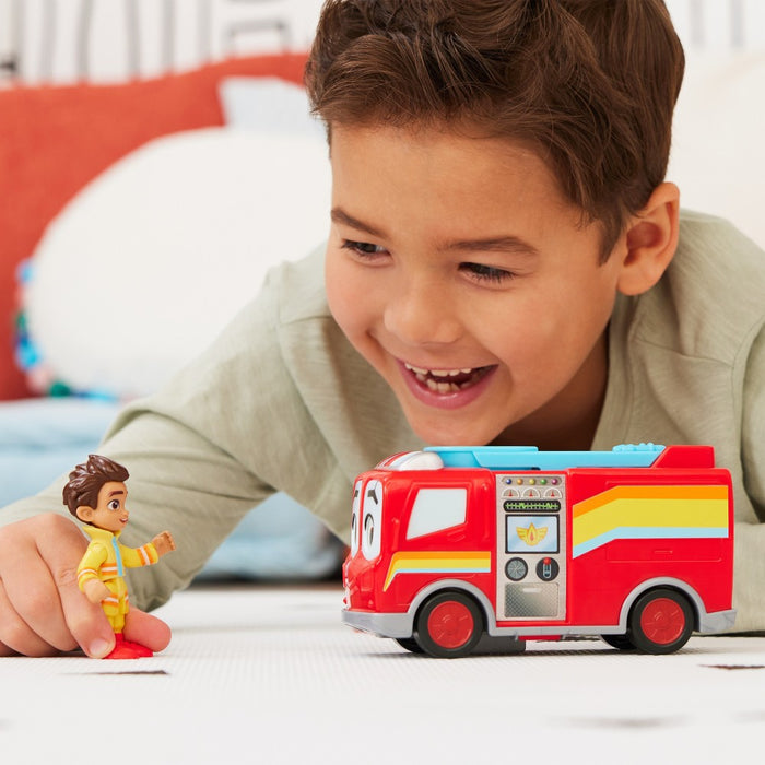 Disney Junior Firebuds Friends Bo and Flash Figure and Fire Truck Set