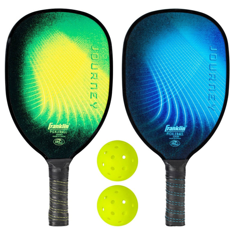 Franklin Sports 2-Player Wood Journey Paddle/Ball Set in Poly Bag