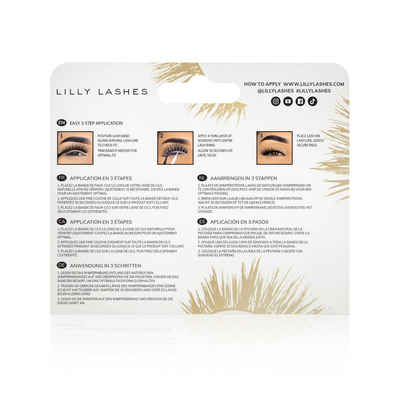 Lilly Lashes Luxury Synthetic Lite False Eyelashes - Allure - 1 Pair